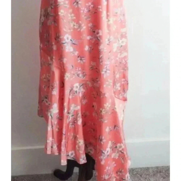 White House Black Market Asymmetrical Floral Print Midi Dress Size 4 (NWOT) - Picture 6 of 7